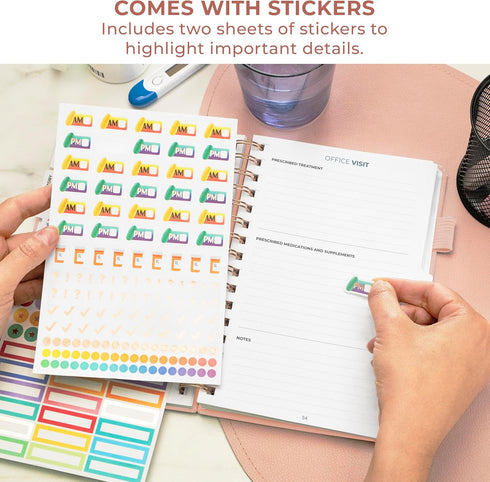 Clever Fox My Child's Health Record Keeper Child & Baby Medical Records Organizer Log Book Childcare Journal Notebook