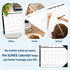 SUNEE 2024-2025 Desk Calendar - Large 22x17 Blotter Pad for Desktop, 18 Months Calendar, Black