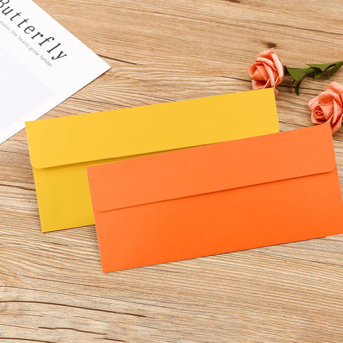 VANRA 150 Pack Colorful Envelopes | #10 Business Envelopes Bulk for Office Checks, Letter Mailing, 4.13 x 9.49 in