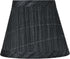 Aspen Creative 32061-2A, 3" 5" 4" Set 2 Hardback Empire Clip-On Chandelier Lamp Shade, Grey and Black, Top x Bottom x