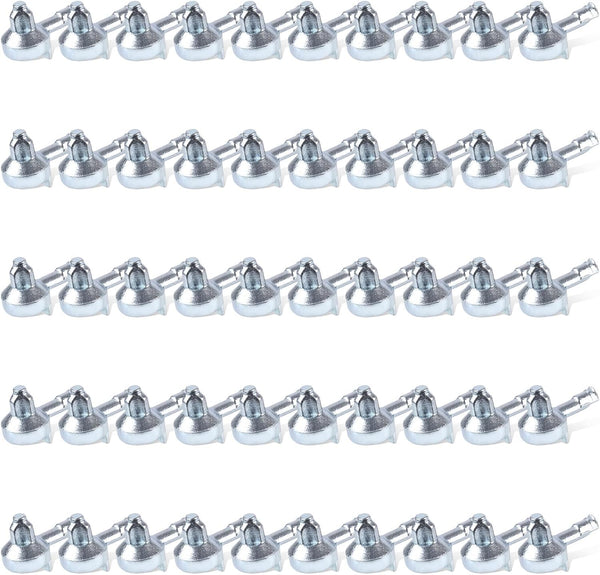 BOXOB 50pcs Shelf Support Pegs, Zinc Alloy Cabinet Shelf Pegs Bookshelf Support Holders