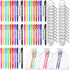 Sasylvia 150 Pcs Employee Appreciation Gift Set - Includes 50 Thank You Keychains and Inspirational Ballpoint Pens