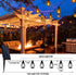 27Ft 10 Bulbs iBaycon Solar Flame Lights, LED Flickering Flame String Light, Outdoor Waterproof Solar Flame Lights