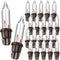 Mudder 80 Count Christmas Replacement Mini Light Bulbs with Base Christmas Tree