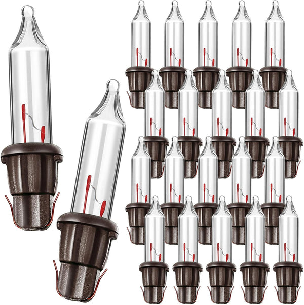 Mudder 80 Count Christmas Replacement Mini Light Bulbs with Base Christmas Tree