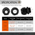Conextlink 5pcs Waterproof IP68 Nylon Firewall Bushing Grommet Cable Gland Joint for Power Cable (1/0 Gauge, Black)