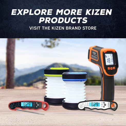 Kizen Infrared Thermometer Gun (LaserPro LP300) - Handheld Surface Thermometer for Griddle, Grill, Oven, Engine, A/C -
