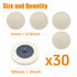 2 inch 2inch 30 Pack, DGTAB30C1 Merryland Wool Quick Change Disc for Die Grinder, Polishing Buffing Pad Wool Fabric