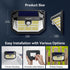 231 300 3 IP65 Garage(4 Pack) TECKNET LED Solar Motion Lights Outdoor, Angle & Lighting Modes, PIR Motion Sensor