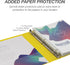 Samsill Durable 1 Inch Binder, Customizable Clear View, Yellow, Holds 225 Pages
