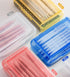 Double Layer Large Capacity Pencil Box, Plastic Translucent Hard Pencil Case with Snap-Tight Lid