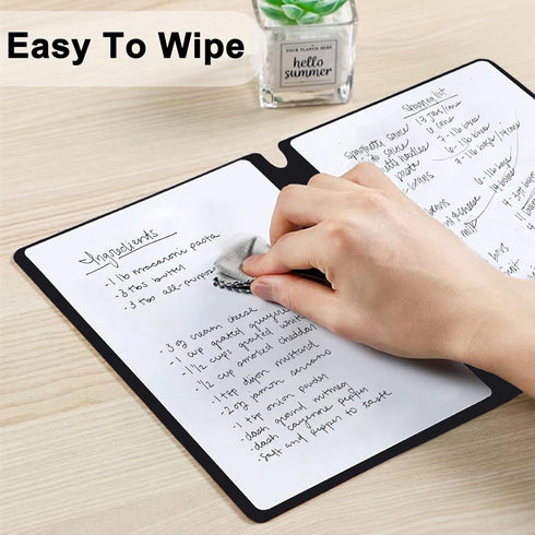 Portable Whiteboard, Mini A5 Dry Erase Notebook for Business Meetings, Office, Home Use
