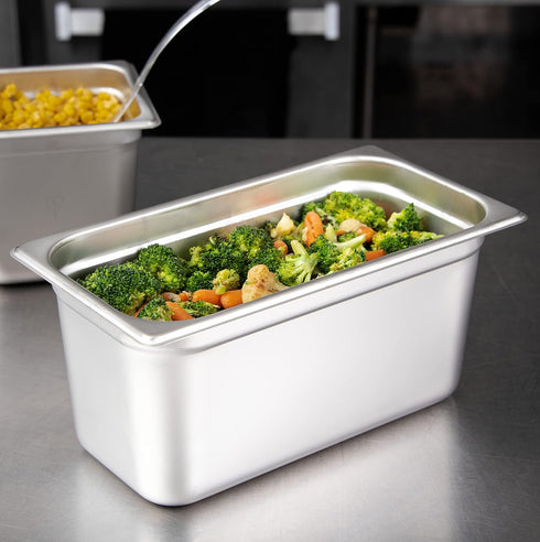 StorPlus 607136 Light Gauge 8.10qt One-Third Size Pan, 6-7/8" x 12-3/4"