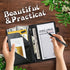 RAUEDWDJS Server Book for Waitress with Everlasting Pencil, Money Pocket Leather Wallet Booklet, Guest Check Receipt