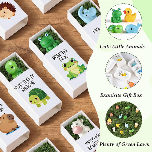 TUZELIYA 100 Sets Employee Appreciation Gifts Bulk Funny Animal Office Team Thank You Gifts for Coworkers Teachers
