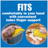 Sanding Mouse Mini Detail Sander with 50 Pre-Cut Gold Sanding Strips, 10 Each of Grits: 80, 120, 150, 220, 400