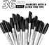 Ultra Fine Point Black Permanent Markers, 36 Pack Ultra Fine Point Black Permanent Marker set, Works on paper, Plastic, Stone, Glass, Metal by generic