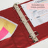 BAZIC 3 Ring Binder, 2" View Binders Slant D Ring Organizer - Burgundy, Holds 480 Sheets Paper, for School Office Home,