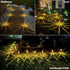 DenicMic 10 Pack 3000K Solar Lights Outdoor Waterproof Warm White LED Stainless Steel Stake Outside Lights for Yard
