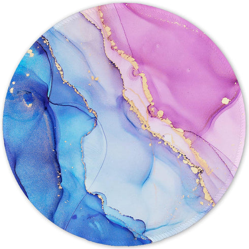 ITNRSIIET 20% Larger Mouse Pad - Premium-Textured Waterproof Non-Slip Rubber Base Round Mousemat for Office Gaming PC