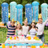 yorr Rope,10in Under The Sea Party Decorations,Jellyfish Paper Lanterns with Hooks and Hanging Jelly Fish for Mermaid