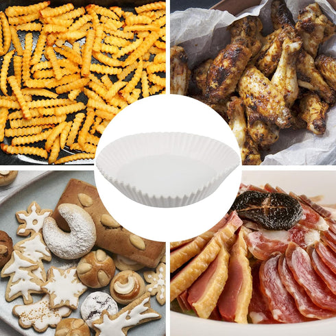 30pcs Disposable Baking Paper Liners Non-stick Oilproof Pastry for Baking and Frying Fits and Cookware for Air Fryer