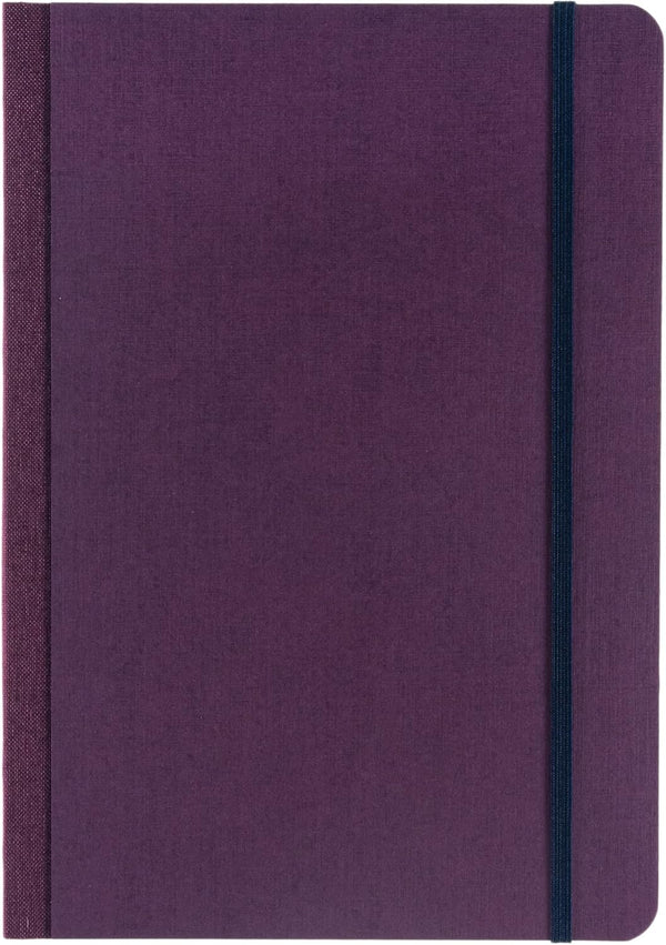 Fabriano Ecoqua Plus Fabric-Bound Notebook, A5, 5.8" x 8.3", Dotted, Wine