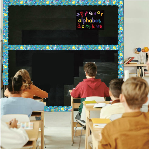 Fankya 68 Bulb Ft Science Bulletin Board Borders Stem Science Classroom Decorations Light Border Trims for Chemistry