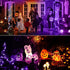 Purple Light Bulbs for Outdoor Porch - 9W E26 Base LED Bulb for Halloween, Christmas, Wedding, Party, 2-Pack