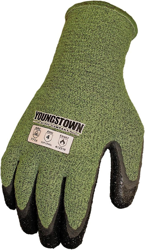 Youngstown Glove Company Unisex Adult Cut Resistant Safety Gloves, Multicolored, Large US, Green
