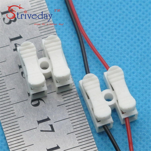 68pcs Spring Loaded Terminal Connectors – Quick Wire Push-in Connectors, 2 Pin Electrical