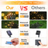 2 Pack 144ft 400 8 woohaha Solar Outdoor String Lights,Total LED Solar Christmas Lights with Remote and Timer, Modes