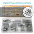 SciWil 99PCS 12 Set Extension Spring Assortment Kit, Sizes Small Tension Springs with Dual Hook Ends, Galvanized Spring