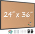Board2by Cork Board Bulletin Board 24 x 36, Black Aluminium Framed, Large Wall Mounted Notice Pin Board