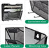 EASEPRES 3 Pocket Mesh Hanging File Organizer with Key Holder Hooks, Wall Mounted Mail Document Storage for Office