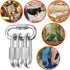 40Pack Heavy Duty Chain Links, 1200lbs Capacity 5/16” Quick Link Locking Carabiners for Safe Chain, Gym, Hammock