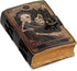VC Book of Spells Leather Journal, Deckle Edge Paper Grimoire, Printed Journal, Gothic Notebook for Men and Women