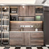 Classic Gray Oak Wood Wallpaper, 85''x15.8'' Peel and Stick Waterproof Vinyl for Countertop and Cabinets