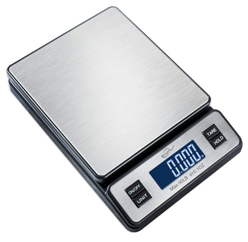 Weighmax W-2809 Digital Postal Scale, 90 LB x 0.1 OZ, Durable Stainless Steel, 1 Pack