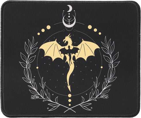 Dragon Mouse Pad, Cute Square Waterproof Non-Slip Rubber Mousepad for Home Office Gaming (dragon2)