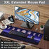 NIYLYNSYN 31.5"x15.7" Mouse Pad, Large Moon Phases and Mountain Forest Desk Mat, Extended Non-Slip Gaming Keyboard