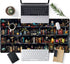 FGHRHT 31.5x15.7 Bookshelf Desk Mat Black Library Aesthetic Desk Pad Large Gaming Mouse Pad in Bookcase XXL Extended