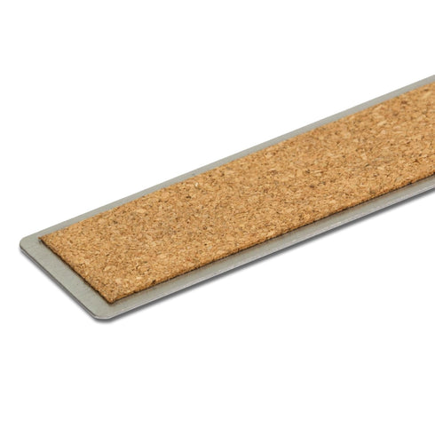 VINCA SSRN-12 Stainless Steel Office Drawing Ruler 0-12 Inch with Non Slip Cork Base