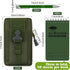 Eaasty 11 Pcs Waterproof Notebook Tactical 3 x 5 Inch Pocket Notebook with Metal Weatherproof Pen and Fabric Cover for Outdoor Activities Recording (Army Green) by Eaasty