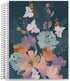 Erin Condren 7"x9" Lined Platinum Spiral Notebook. Bold Blooms Cover Design. 160 Lined Pages for Notes, Journaling, Writing. 80 Lb. Text Weight Paper, Stickers Included by Erin Condren