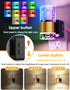 2 Pack Night Lights Plug into wall, Color Changing Night Light with Rotatable Plug, Dusk to Dawn Light Sensor