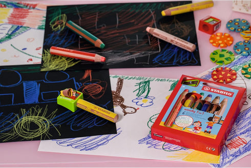 STABILO Woody 3 in 1 Pencil, Pastel Pink for Versatile Use