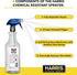 HARRIS Chemically Resistant Professional Empty Spray Bottles, 32oz (3-Pack) for Cleaning Solutions