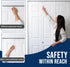 (2- Pack) Closet 1 3/8" - Safety Innovations Bi-fold Door Lock - Protection Child and Pet Proof Bi-fold Door Lock