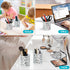 EasyPAG Metal Round Pencil Holder 2 Pack - White Pen Cup Organizers for Desk